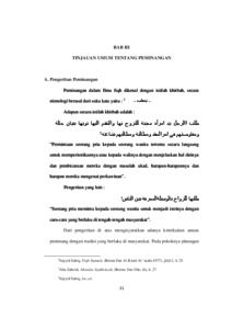 Beberapa pengertian dan telaah yang berkaitan. MELARIKAN PINANGAN ORANG LAIN DITINJAU MENURUT HUKUM ISLAM